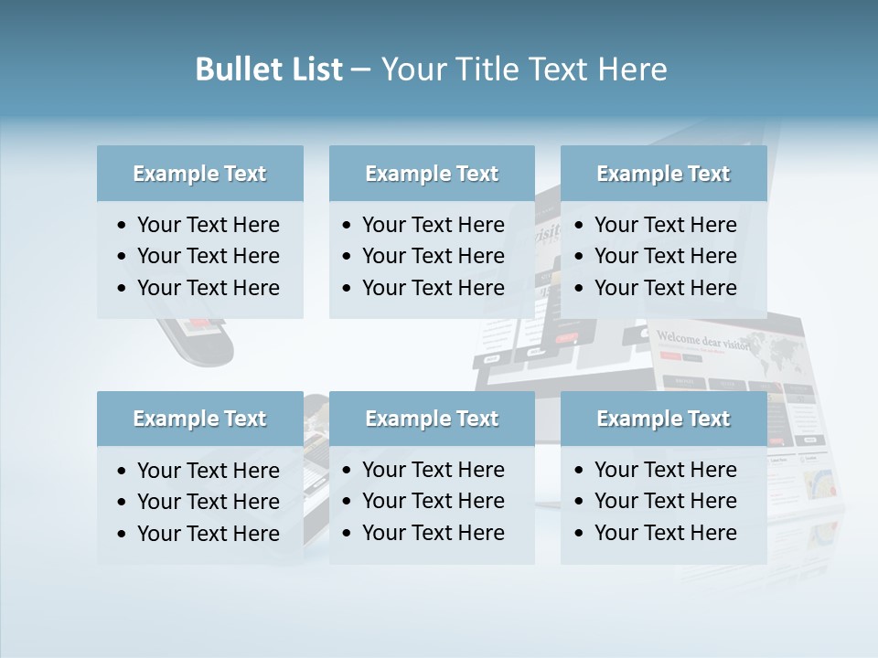 Isolated Phone Hosting PowerPoint Template