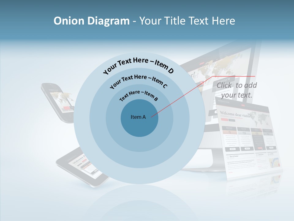 Isolated Phone Hosting PowerPoint Template