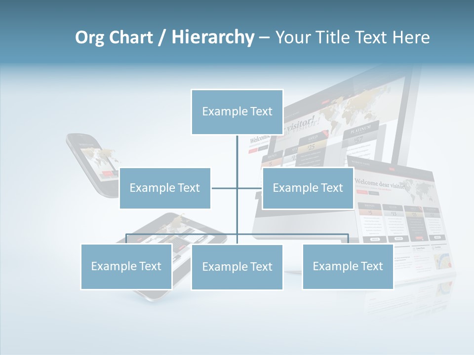 Isolated Phone Hosting PowerPoint Template