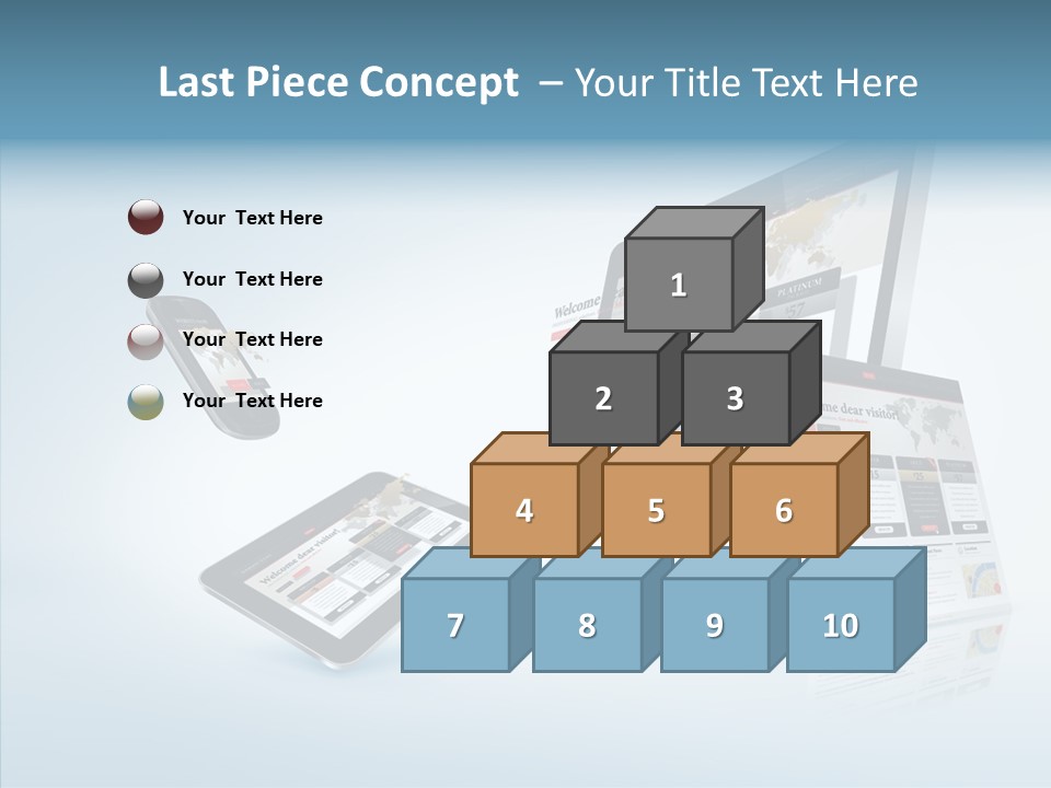 Isolated Phone Hosting PowerPoint Template