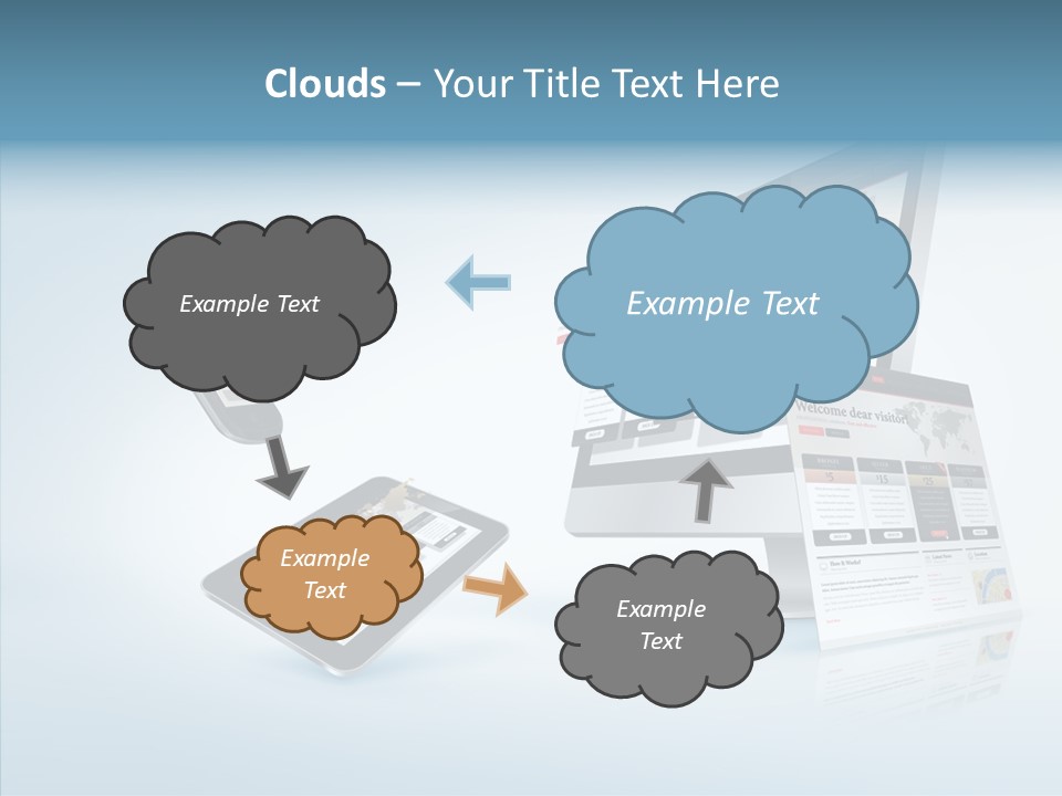Isolated Phone Hosting PowerPoint Template