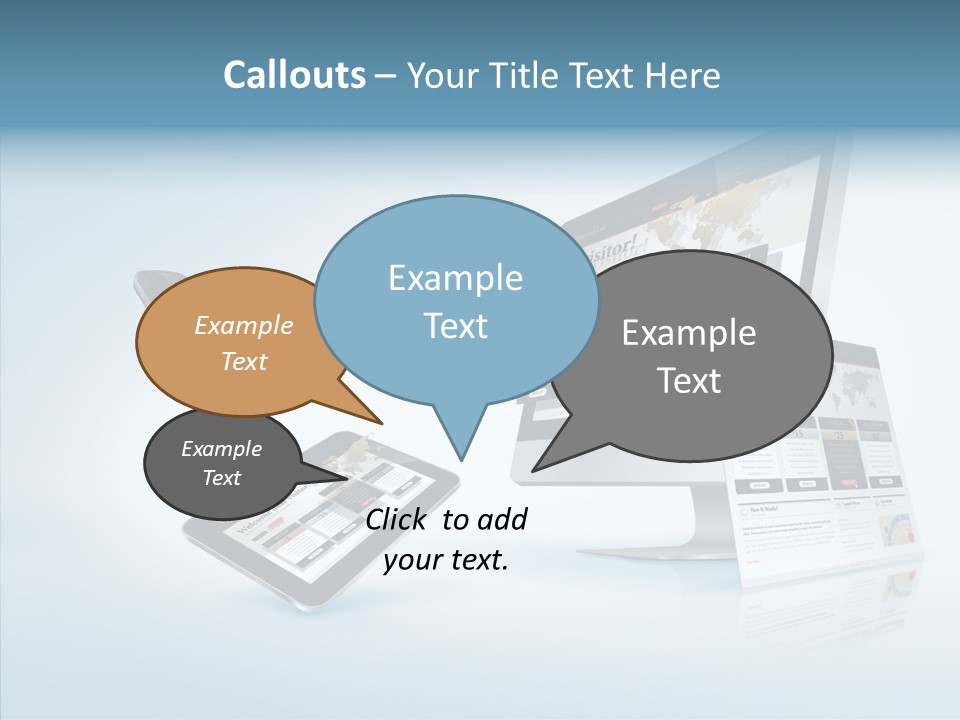 Isolated Phone Hosting PowerPoint Template