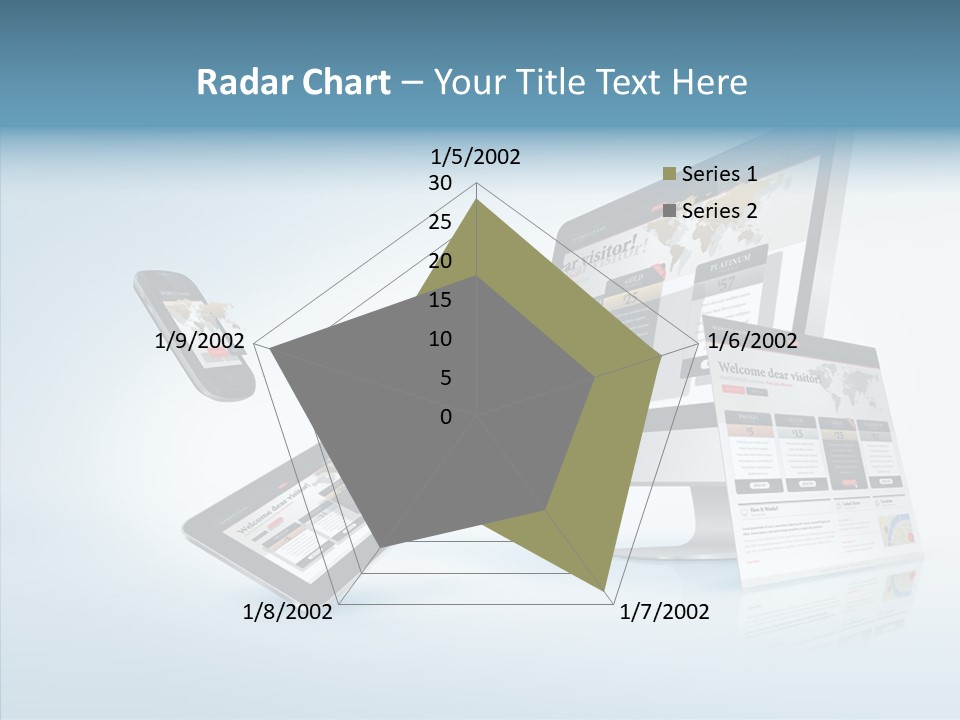 Isolated Phone Hosting PowerPoint Template
