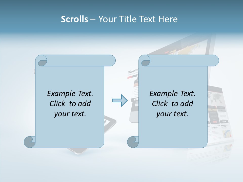 Isolated Phone Hosting PowerPoint Template