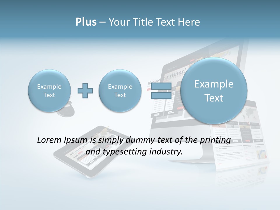 Isolated Phone Hosting PowerPoint Template