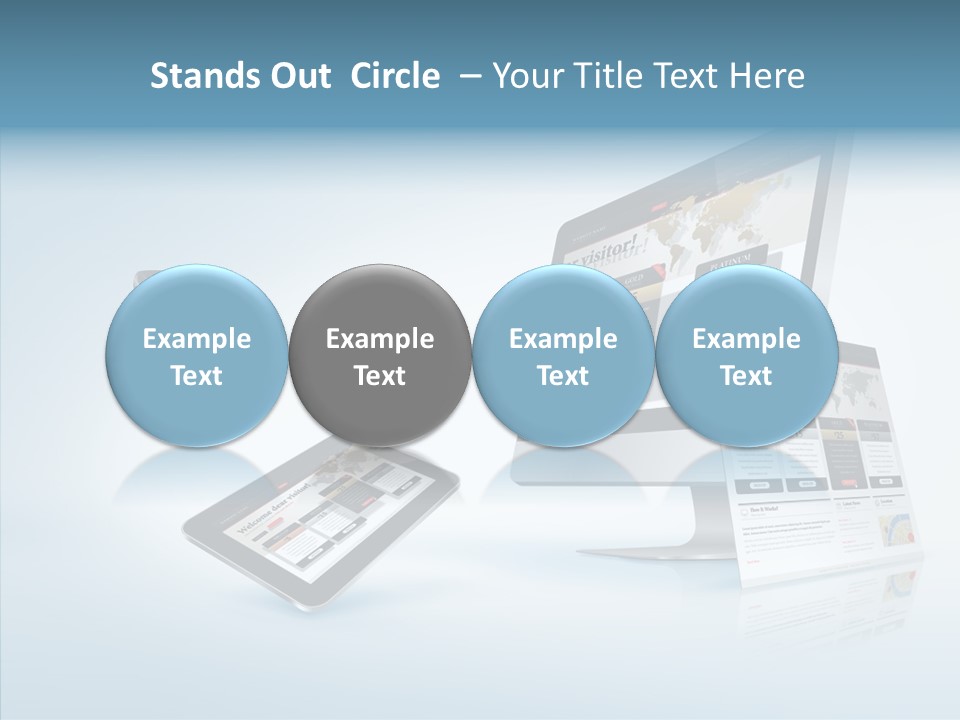 Isolated Phone Hosting PowerPoint Template