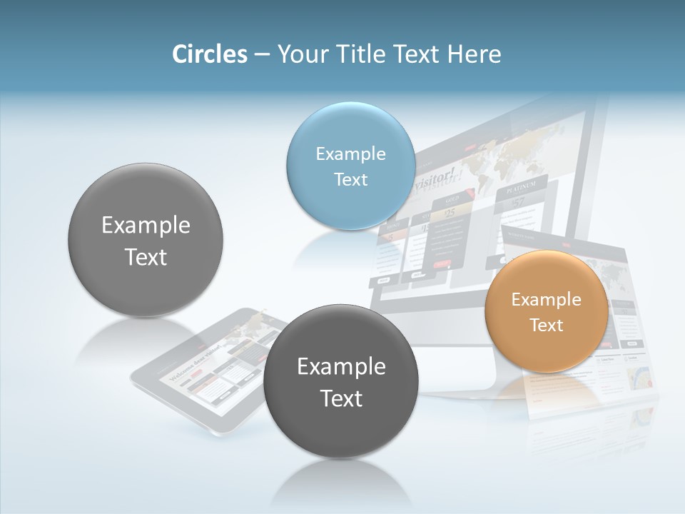 Isolated Phone Hosting PowerPoint Template