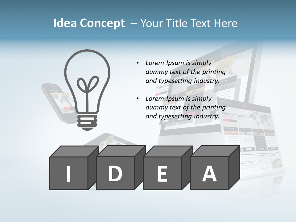 Isolated Phone Hosting PowerPoint Template