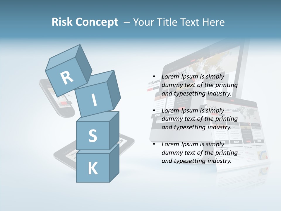 Isolated Phone Hosting PowerPoint Template