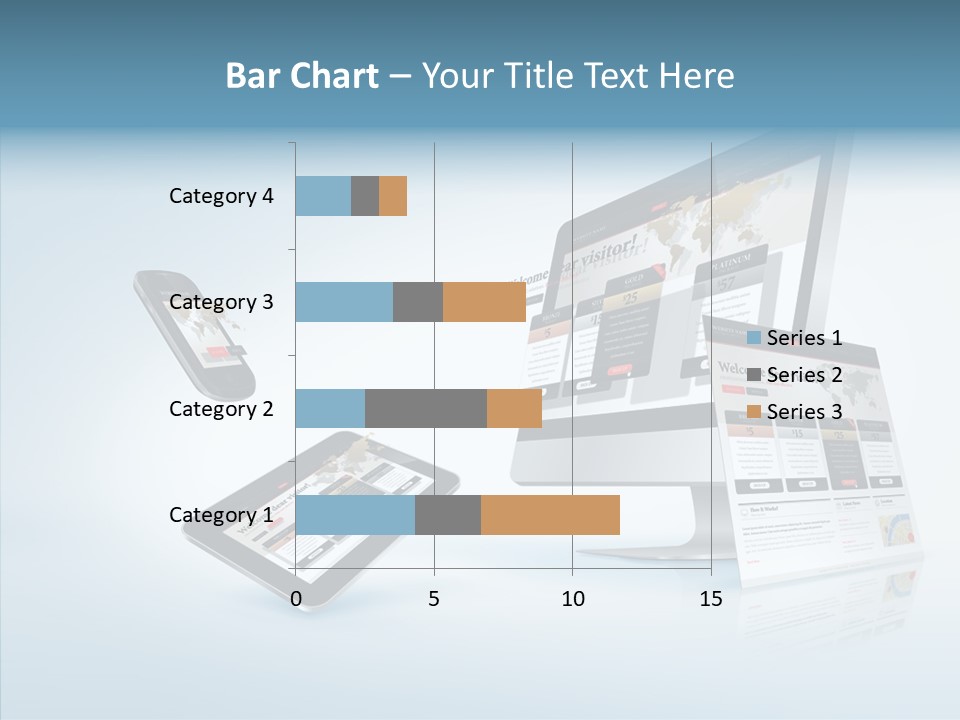 Isolated Phone Hosting PowerPoint Template