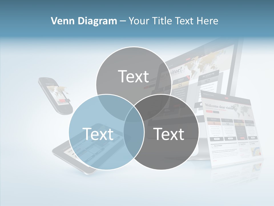 Isolated Phone Hosting PowerPoint Template