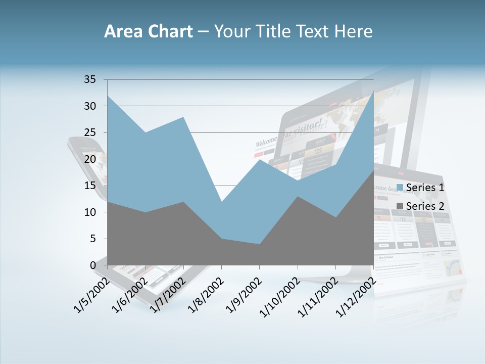 Isolated Phone Hosting PowerPoint Template