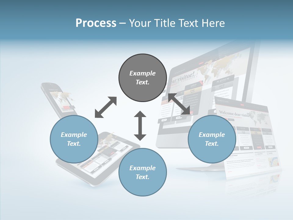 Isolated Phone Hosting PowerPoint Template