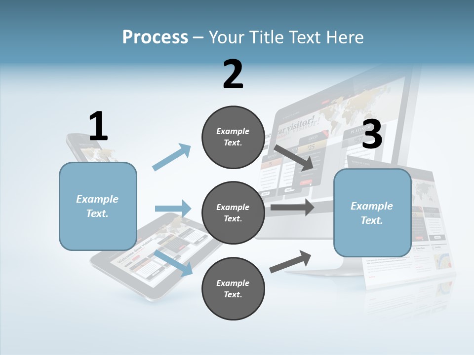 Isolated Phone Hosting PowerPoint Template