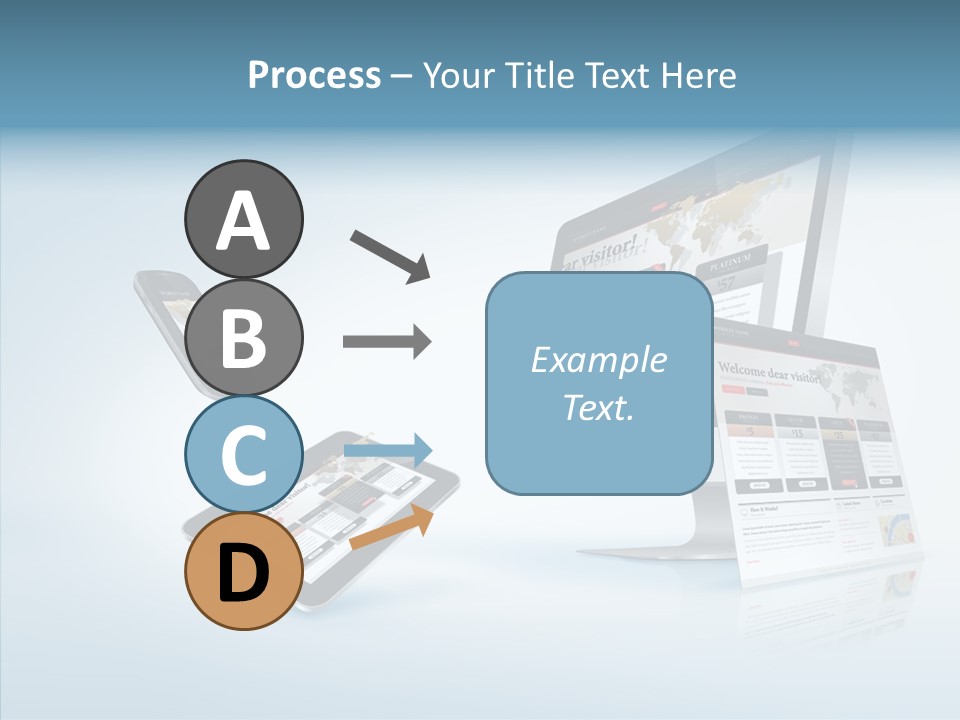 Isolated Phone Hosting PowerPoint Template