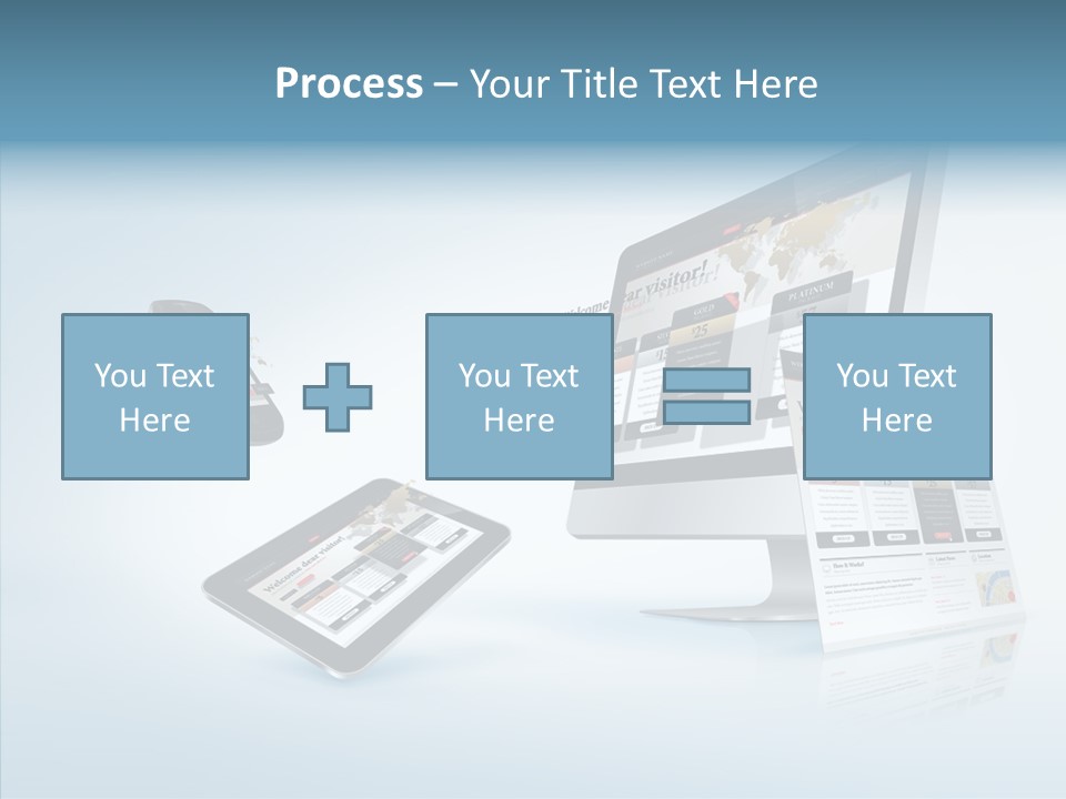 Isolated Phone Hosting PowerPoint Template