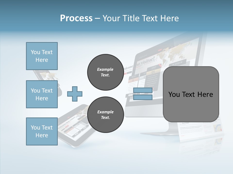 Isolated Phone Hosting PowerPoint Template