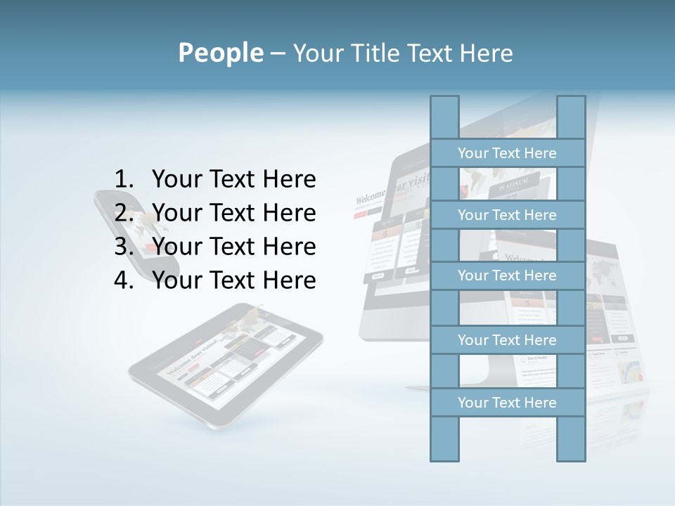 Isolated Phone Hosting PowerPoint Template