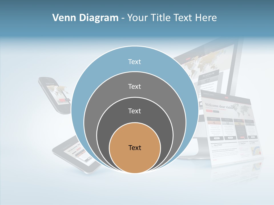 Isolated Phone Hosting PowerPoint Template