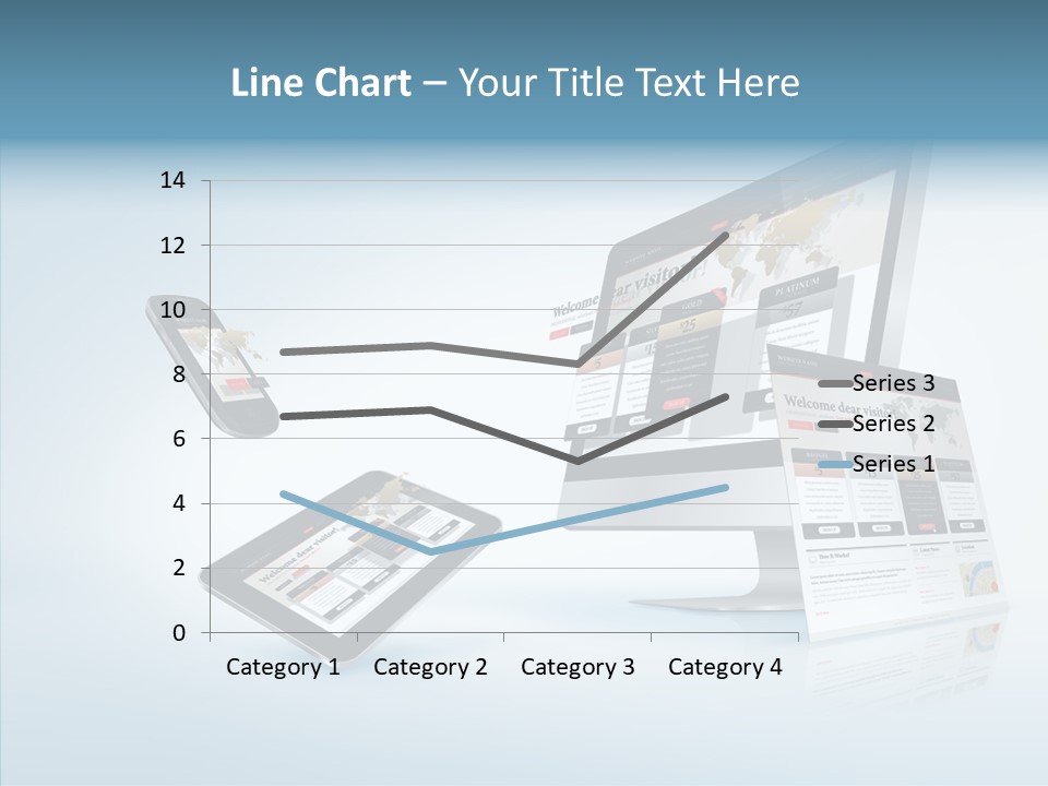 Isolated Phone Hosting PowerPoint Template