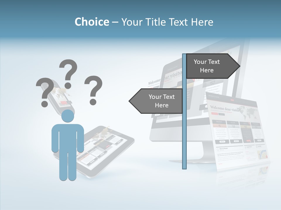 Isolated Phone Hosting PowerPoint Template