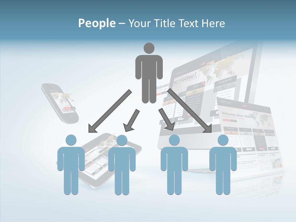 Isolated Phone Hosting PowerPoint Template