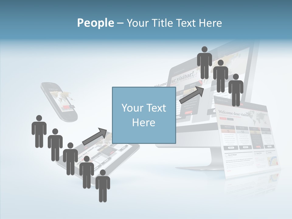 Isolated Phone Hosting PowerPoint Template