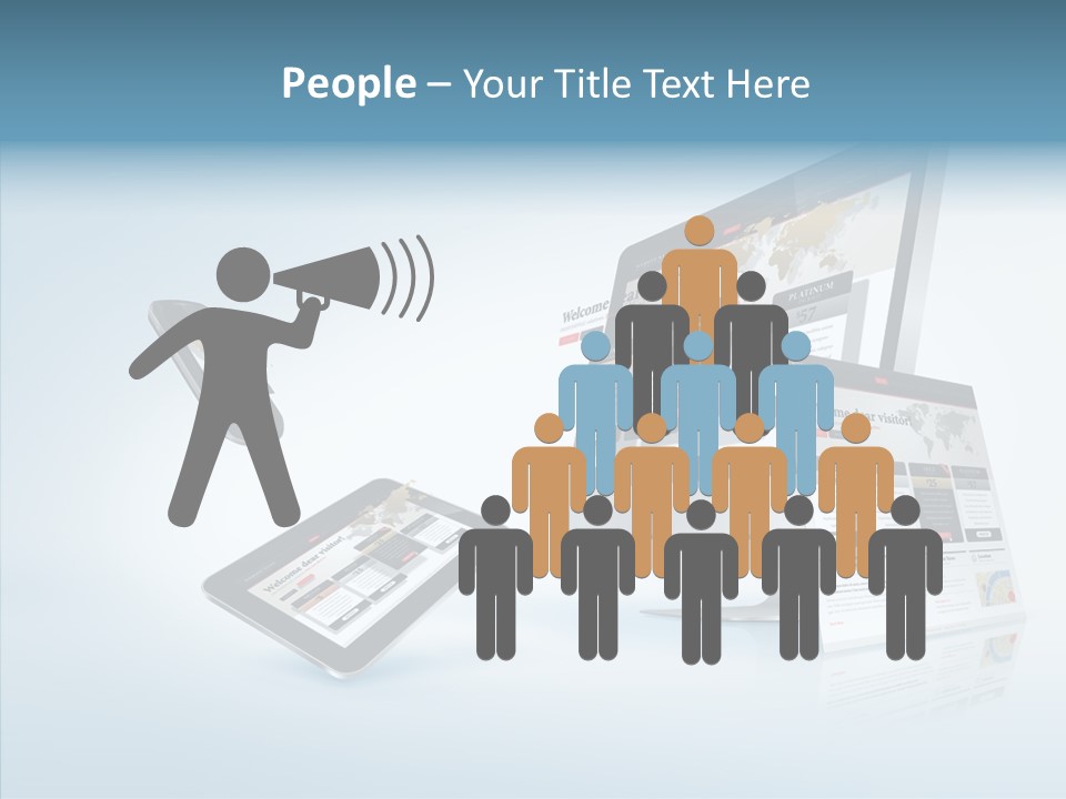 Isolated Phone Hosting PowerPoint Template