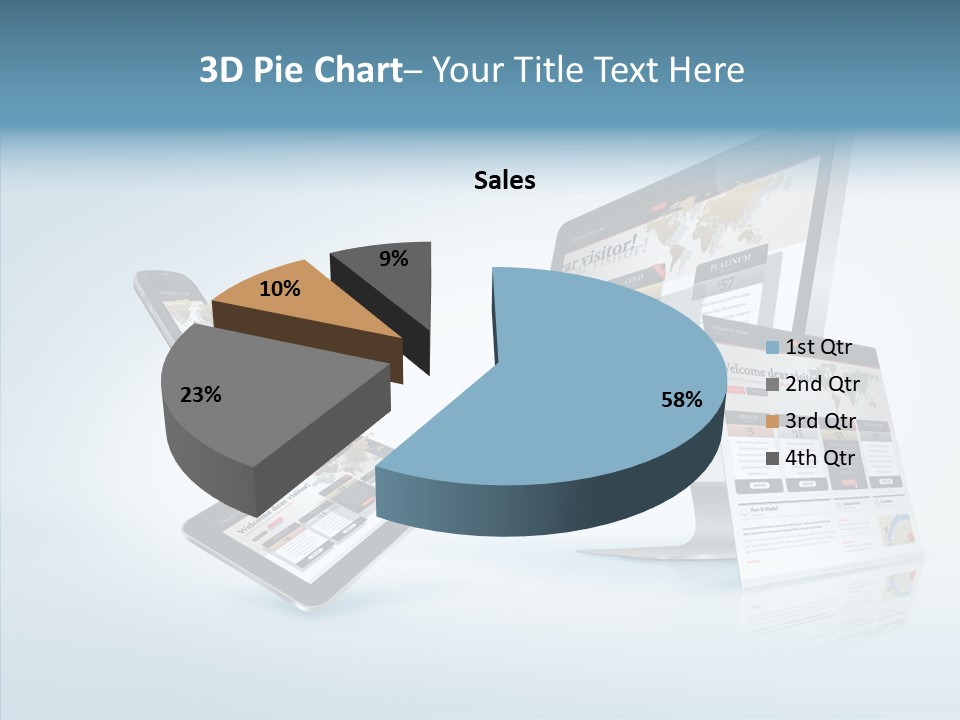 Isolated Phone Hosting PowerPoint Template