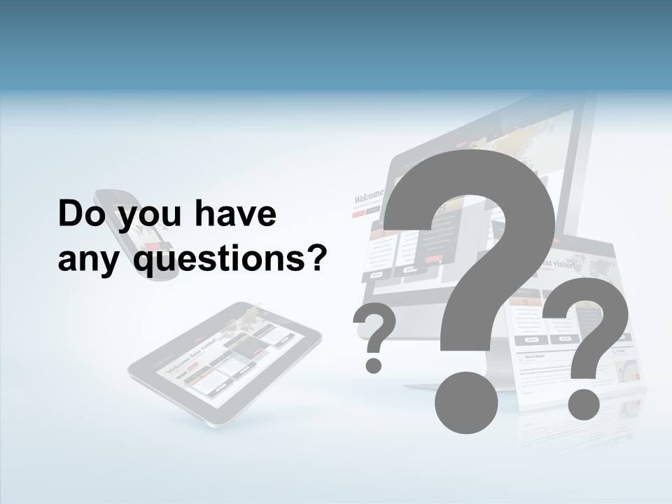 Isolated Phone Hosting PowerPoint Template