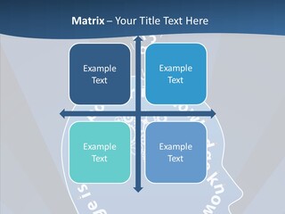 Problems Background Blue PowerPoint Template