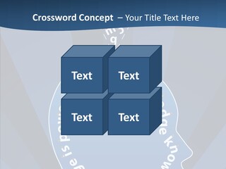 Problems Background Blue PowerPoint Template