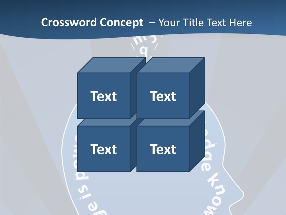 Problems Background Blue PowerPoint Template