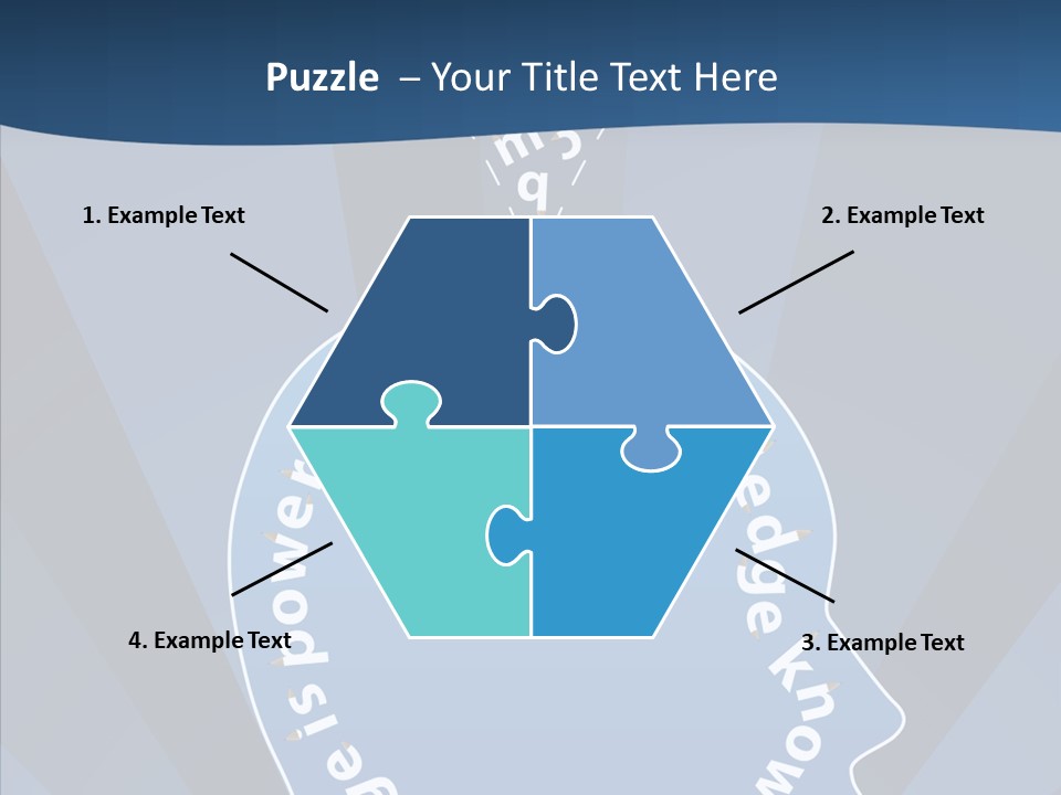 Problems Background Blue PowerPoint Template