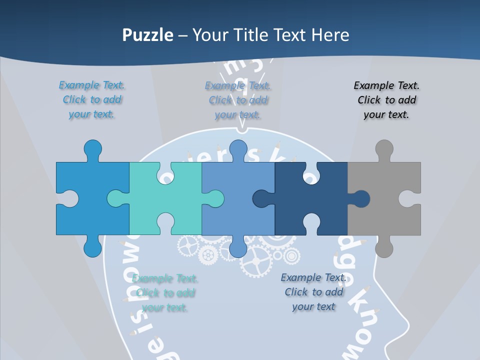 Problems Background Blue PowerPoint Template