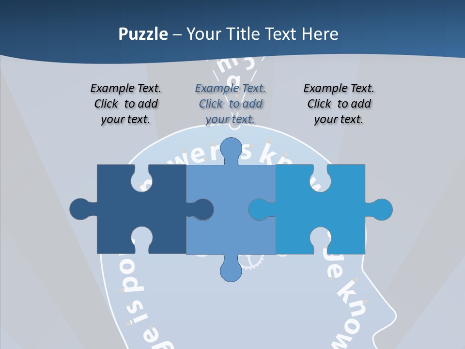 Problems Background Blue PowerPoint Template