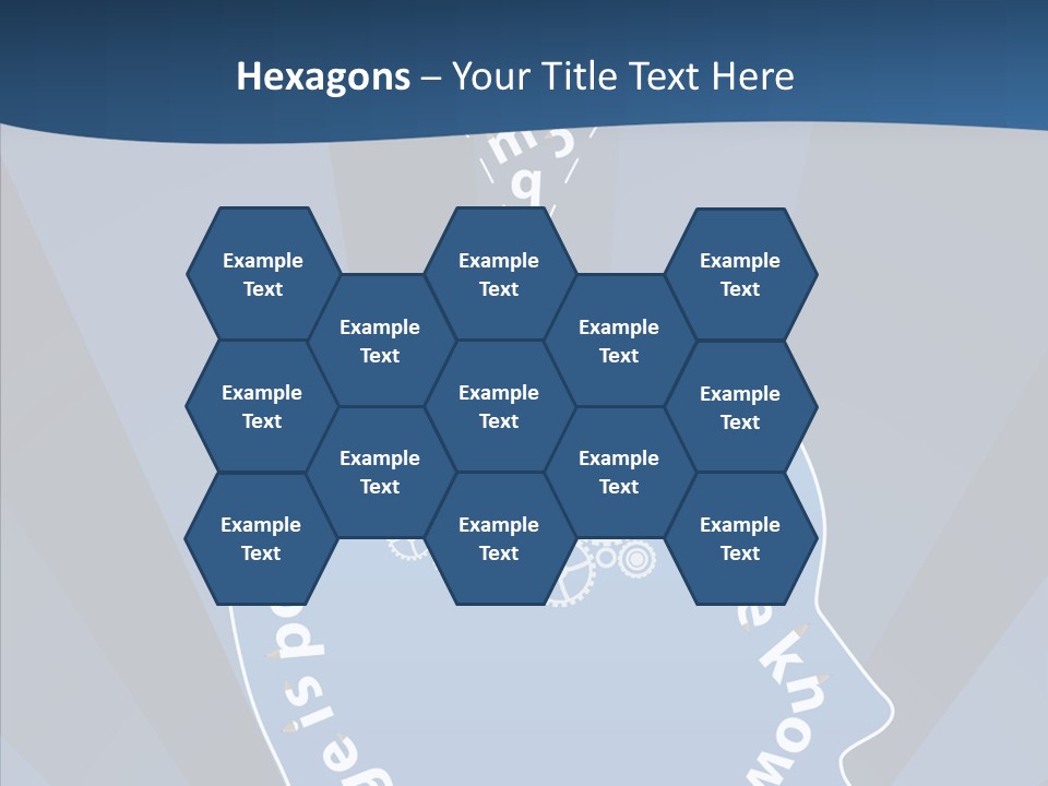 Problems Background Blue PowerPoint Template