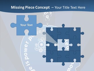 Problems Background Blue PowerPoint Template