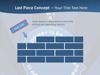 Problems Background Blue PowerPoint Template