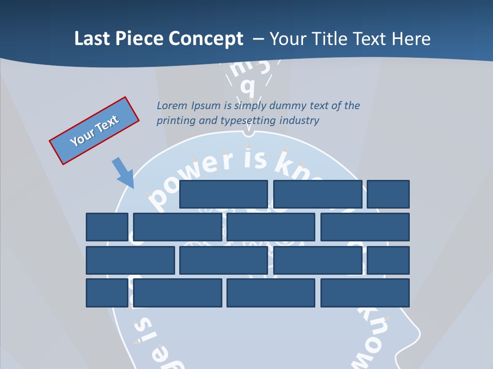 Problems Background Blue PowerPoint Template