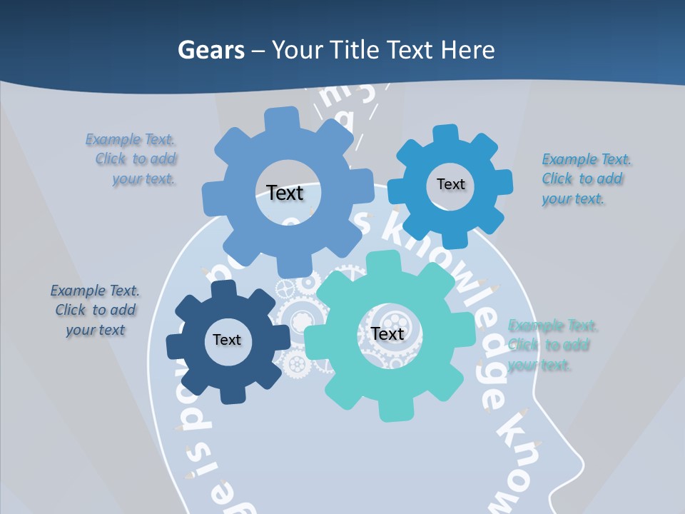 Problems Background Blue PowerPoint Template