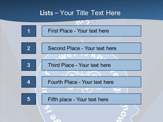 Problems Background Blue PowerPoint Template