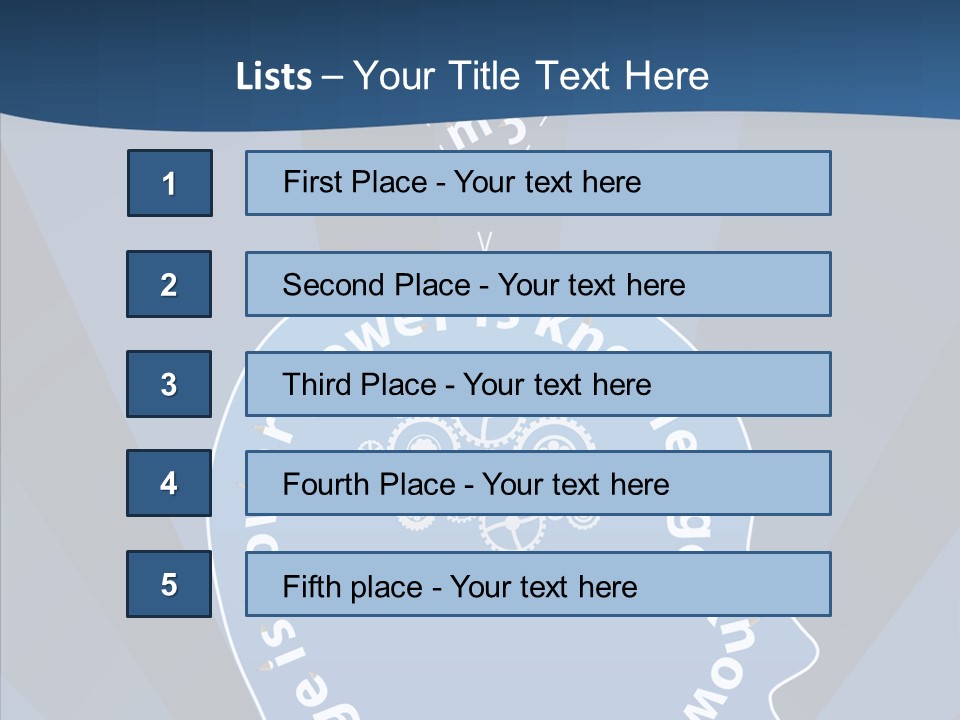 Problems Background Blue PowerPoint Template