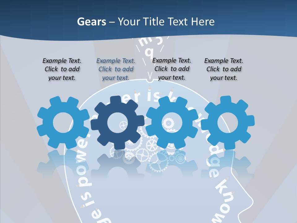 Problems Background Blue PowerPoint Template