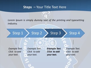 Problems Background Blue PowerPoint Template