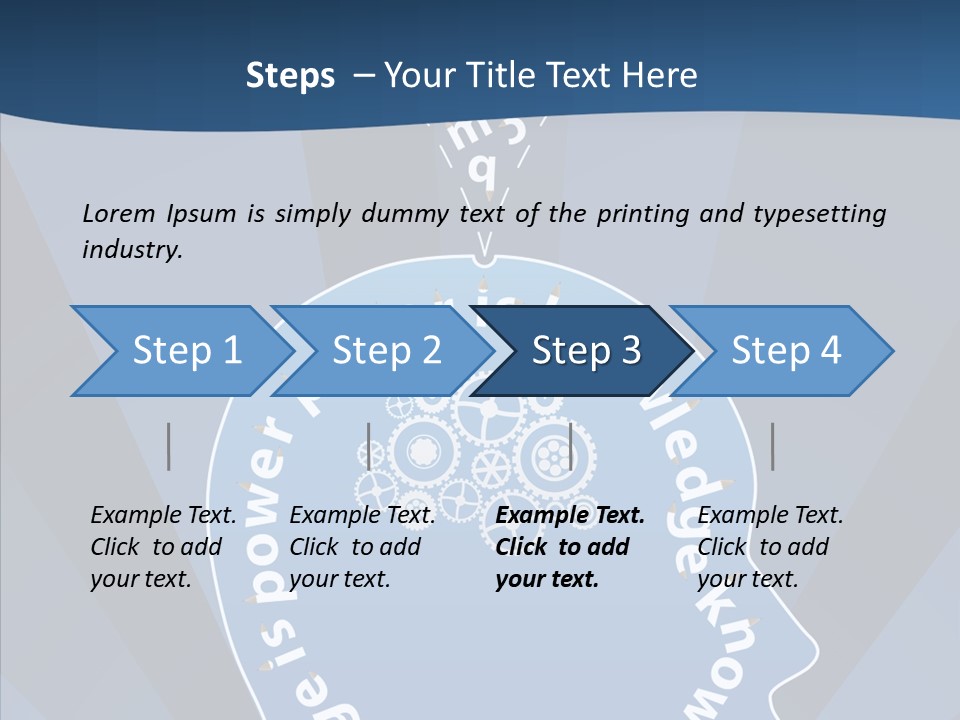 Problems Background Blue PowerPoint Template