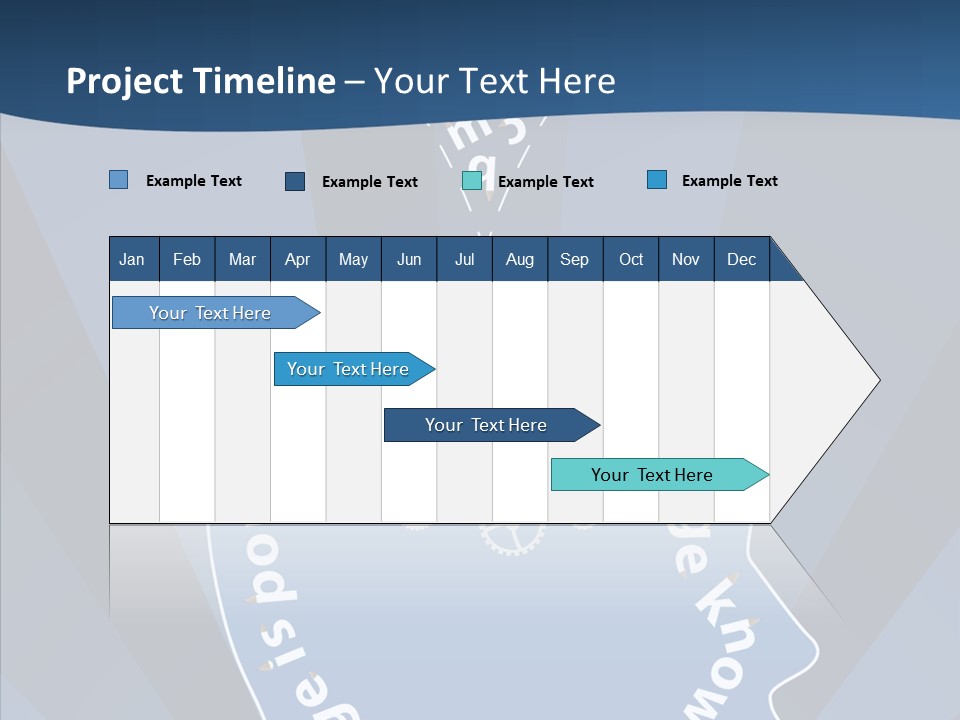 Problems Background Blue PowerPoint Template