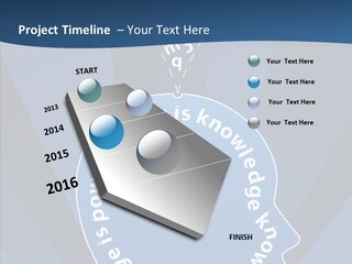 Problems Background Blue PowerPoint Template