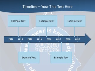 Problems Background Blue PowerPoint Template