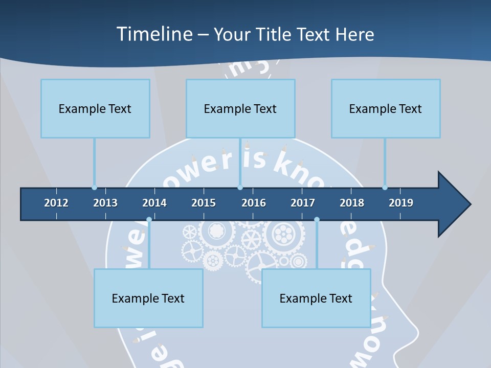 Problems Background Blue PowerPoint Template